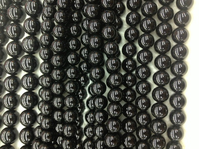 【DIY A級天然 黑瑪瑙圓珠 散珠 飾品配珠】價格,廠家,圖片,其他工藝品原料、輔料、配件,義烏市夢中電子商務商行-